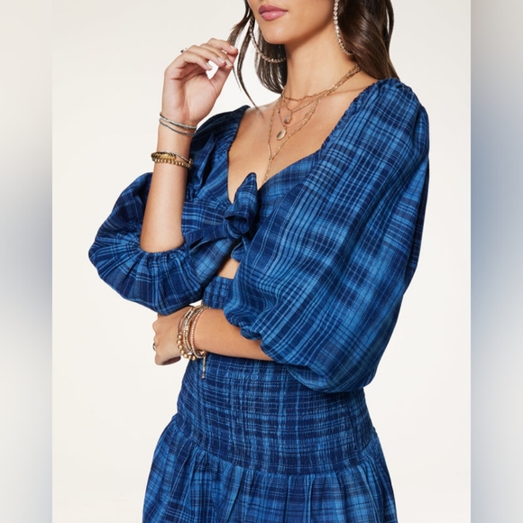 NWT Ramy Brook Caroline Tie Front Mini Dress Size XS - Picture 3 of 5